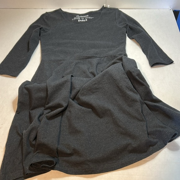 PACT SUSTAINABLE FIT AND FLAIR 95% ORGANIC COTTON 3/4 SLEEVES GREY SZ S DRESS - Picture 10 of 14